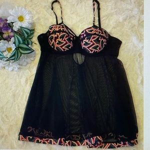 Frederick’s of Hollywood Black Chemise